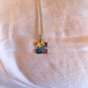 Autism awareness necklace